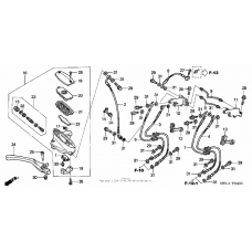 Front brake master cylinder