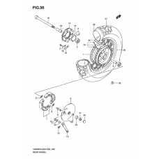 Rear wheel complete assy