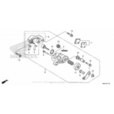 Parking brake caliper