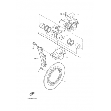 Rear brake caliper