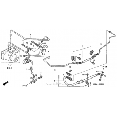 Rear brake pipe (abs)
