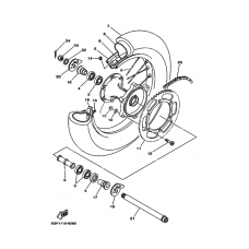 Rear wheel complete assy