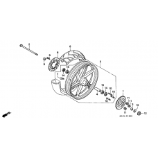 Rear wheel complete assy