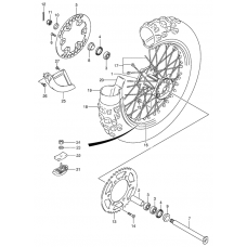 Rear wheel complete assy              

                  Model k1/k2