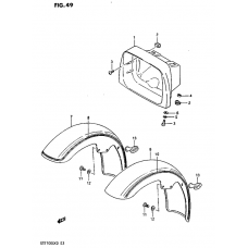 Headlamp housing - front fender