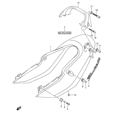 Seat tail cover              

                  Gsf1200k5