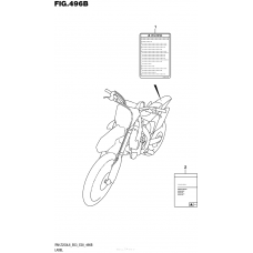 Информационные наклейки (Rm-Z250L6 E28)