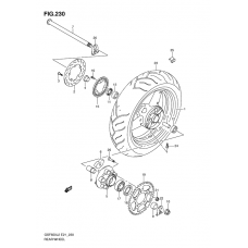 Rear wheel complete assy              

                  Gsf650sual2 e21