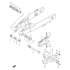 Rear swinging arm