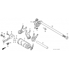 Shift drum/shift fork