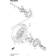 Заднее колесо (Sv650Al7 E28)