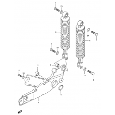 Rear swinging arm