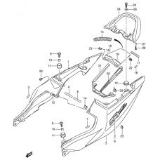 Seat tail cover              

                  Sv650k3/uk3