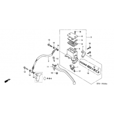 Rr. brake master cylinder