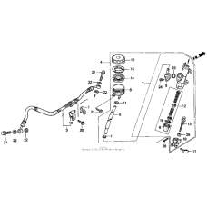 Rr. brake master cyl.