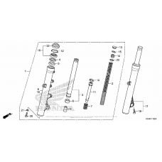 Вилка передней оси