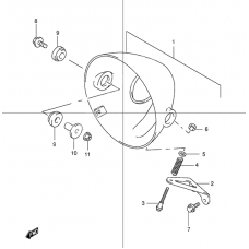 Headlamp housing              

                  With out cowling