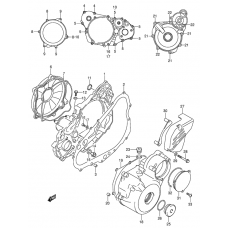 Crankcase cover ass`y (v              

                  Dr-z400ey/ek1/ek2/ek3/ek4