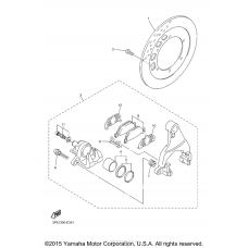 Rear brake caliper