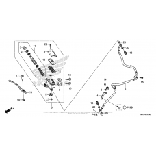 Front brake master cylinder (1)