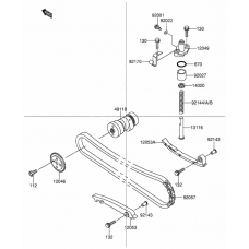 Camshaft/tensioner