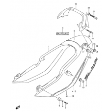 Seat tail cover              

                  Gsf1200zk4