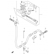 Rear master cylinder              

                  Model ay50wr k1/k2/ ay50w k3/k4