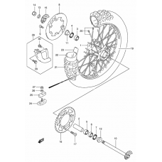 Rear wheel complete assy