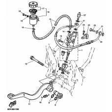 Rear master cylinder