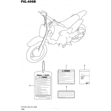 Информационные наклейки (Dr-Z70L6 E33)