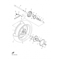 Rear wheel complete assy