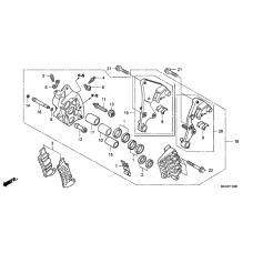R. front brake caliper