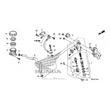 Rear brake master cylinder