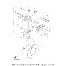 Rear brake caliper