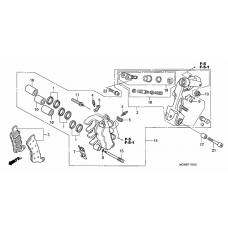 L. front brake caliper