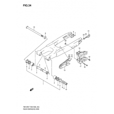 Rear swinging arm