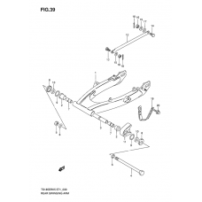 Rear swinging arm