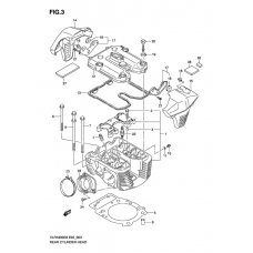 Rear cylinder head