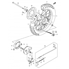 Rear wheel complete assy              

                  Dr-z125lk3