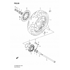 Rear wheel complete assy