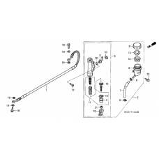 Rear brake master cylinder