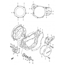 Crankcase cover- water pump              

                  Model k1/k2