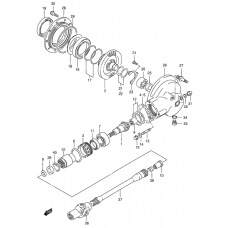 Propeller shaft - final drive gear