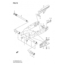 Rear swinging arm