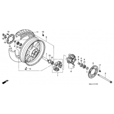Rear wheel complete assy