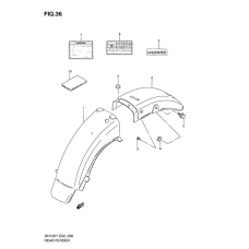 Rear fender              

                  Model v/w/x