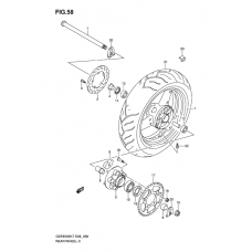 Rear wheel complete assy