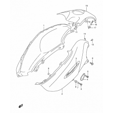 Fuel tank cover              

                  Model x