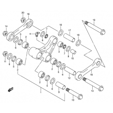 Rear cushion lever