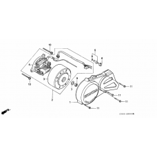 Left crankcase cover generator